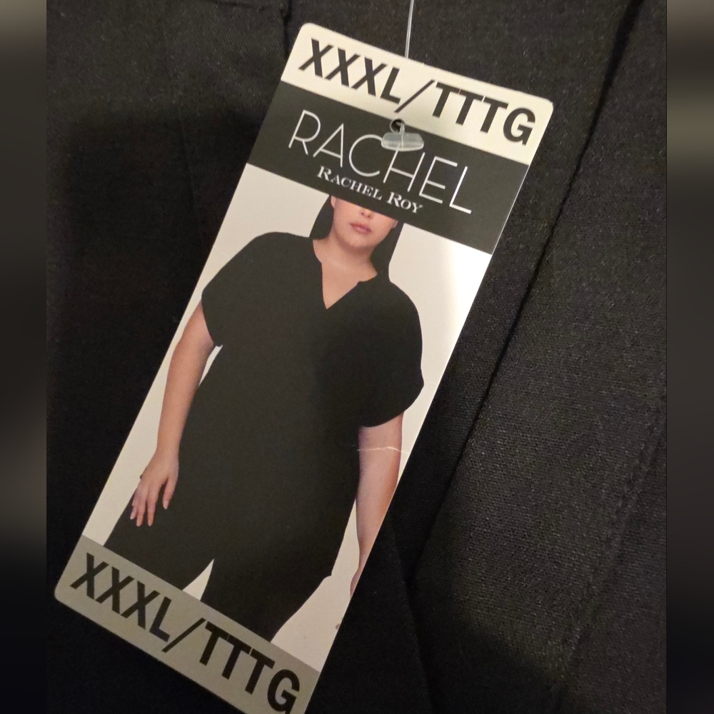 Rachel Roy Black Extended Sleeve Blouse XXXL